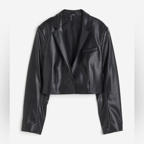Cropped coated H&M jacket - never worn - Picture 4 of 7